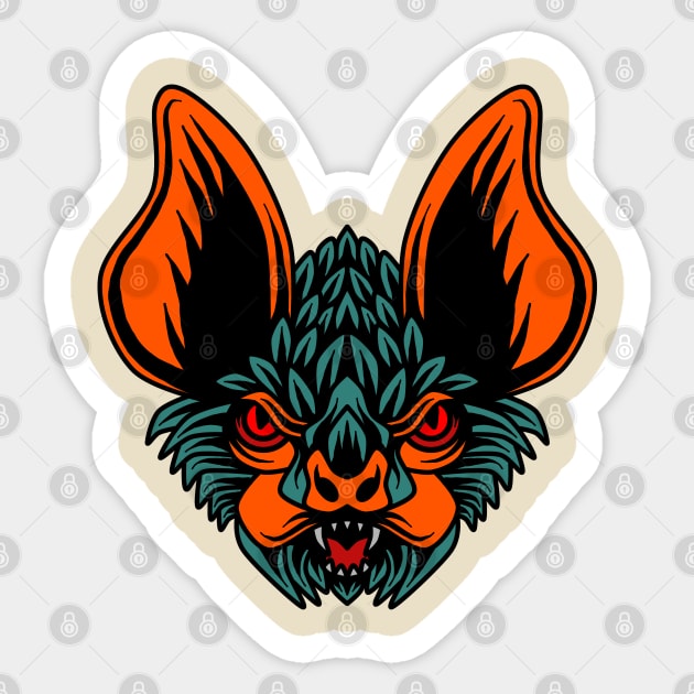 Bat Head Sticker by Tuye Project